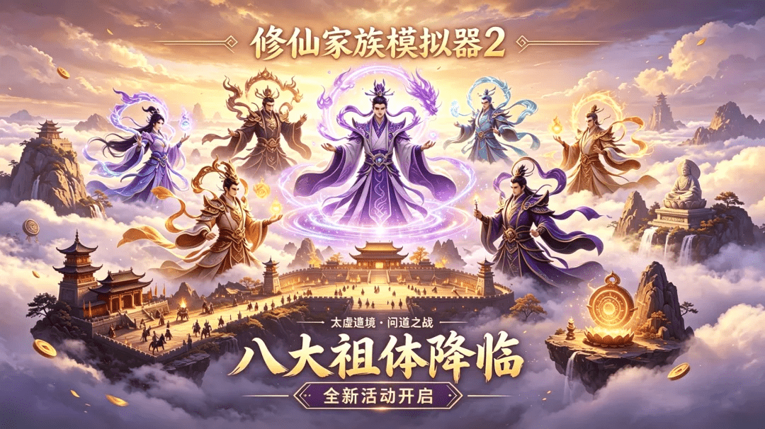 修仙家族模拟器 2 手游:五一版本更新预告 新增八大祖体 + 灵界城战全指南 修仙家族模拟器 2 手游:五一版本更新预告 新增八大祖体 + 灵界城战全指南